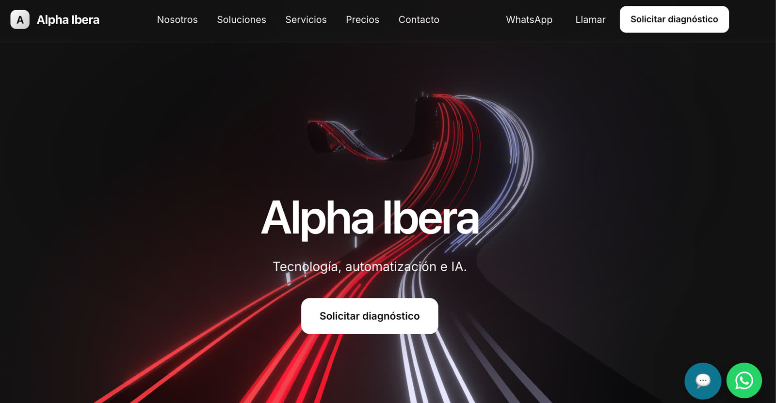 Alpha Íbera — Web diseñada por Alpha Ibera