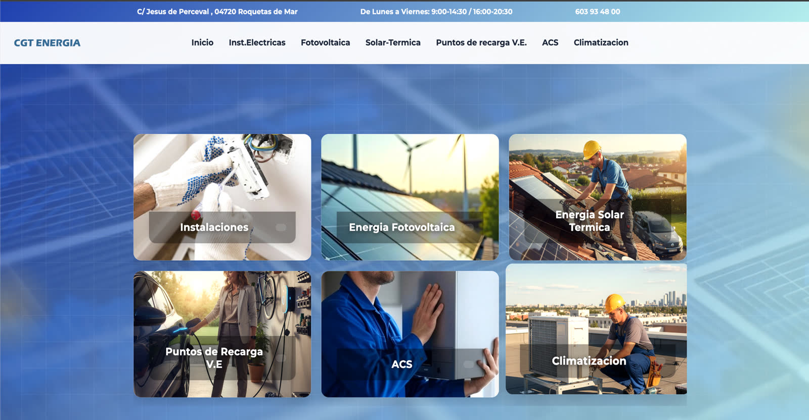 CGT-Energia — Web diseñada por Alpha Ibera